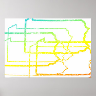 Póster pennsylvania chill blur