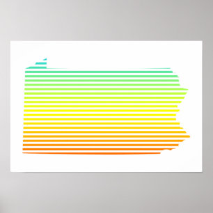 Póster pennsylvania chill fade