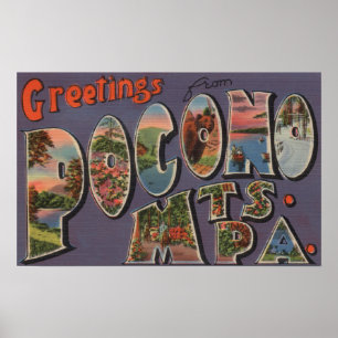 Póster Pennsylvania - Montañas Pocono 2