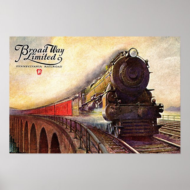 Póster Pennsylvania Railroad Broadway Limited (Frente)
