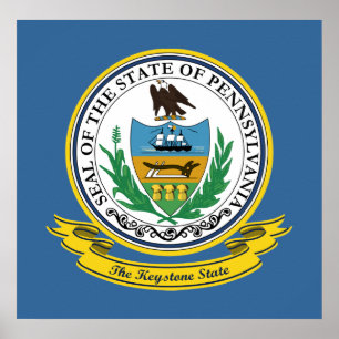 Póster Pennsylvania Seal