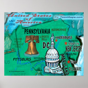 Póster Pennsylvania USA
