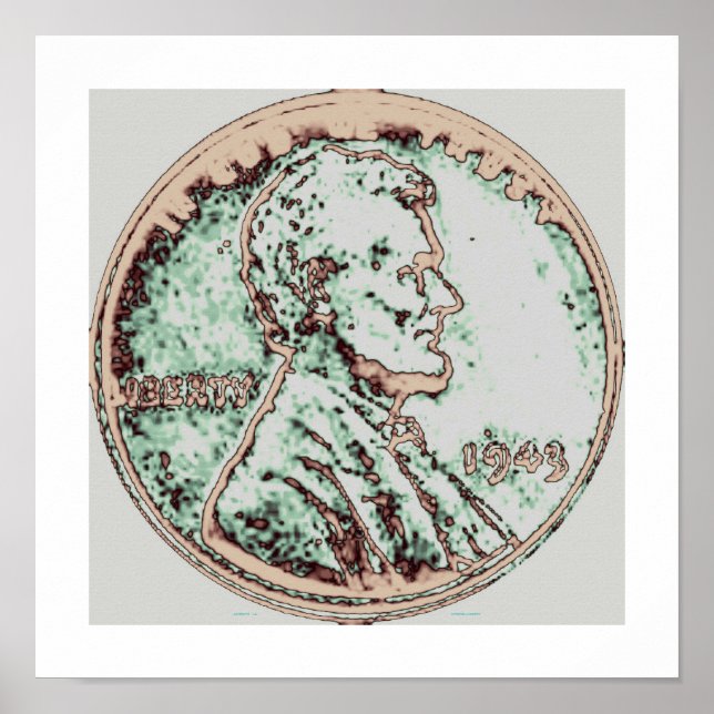 Póster Penny de trigo de 1943 2 (Frente)
