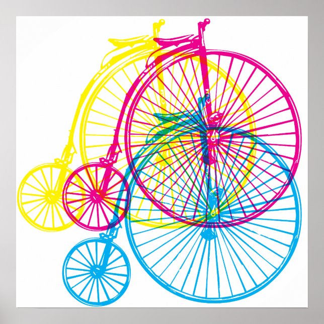 Póster Penny Farthings CMYK (Frente)
