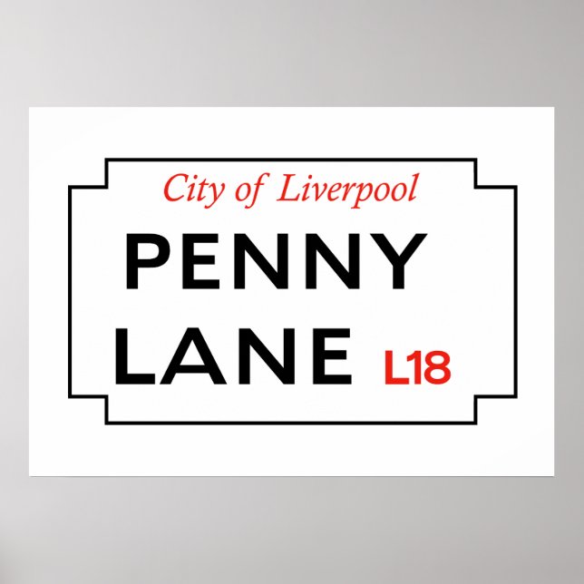 Póster Penny Lane (Frente)