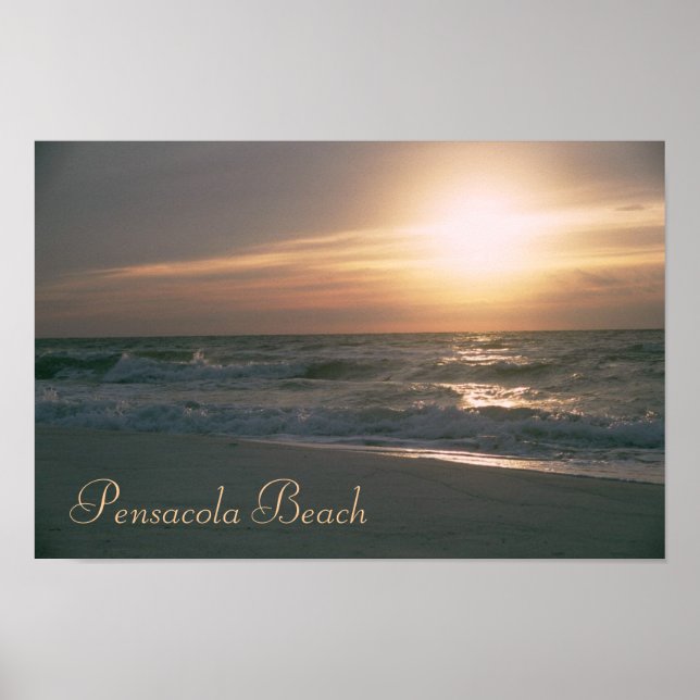 Póster Pensacola Beach Sunrise Print (Frente)
