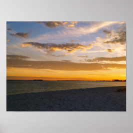 Póster Pensacola Beach Sunset