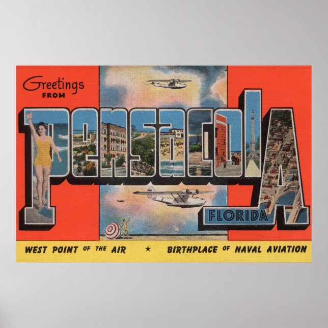 Póster Pensacola, Florida - Grandes Escenas de letras 2 (Frente)
