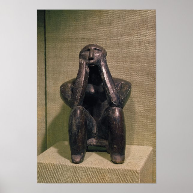 Póster Pensador de Cernovoda, Cultura Hamangia (Frente)