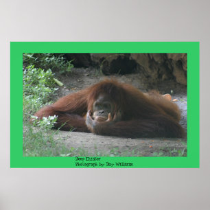 Póster Pensador profundo