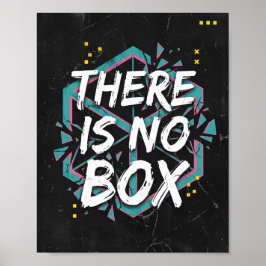 Póster Pensamiento Creativo No Hay Caja