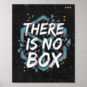 Póster Pensamiento Creativo No Hay Caja