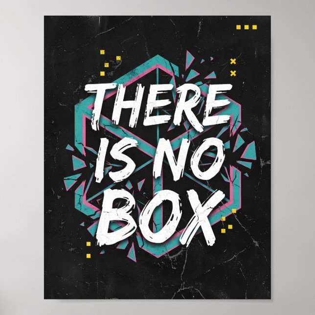 Póster Pensamiento Creativo No Hay Caja (Frente)