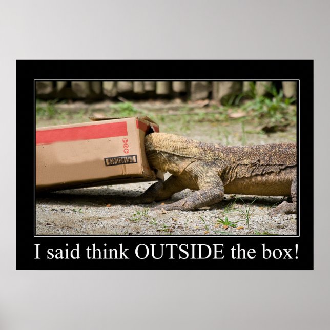 Póster Pensamiento de caja (Frente)