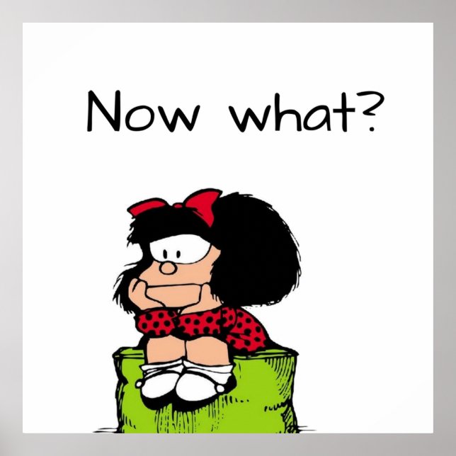 Póster Pensamiento de Mafalda (Frente)
