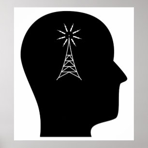 Póster Pensamiento en radio aficionada