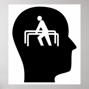 Póster Pensamiento en terapia física