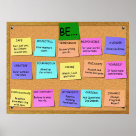 Póster PENSAMIENTO POSITIVO - 15 puntos