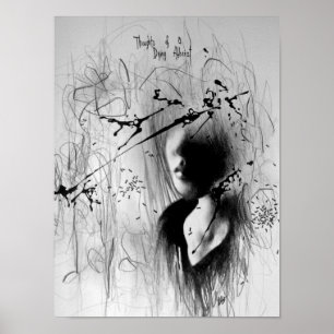 Póster Pensamientos de un ateo de muerte