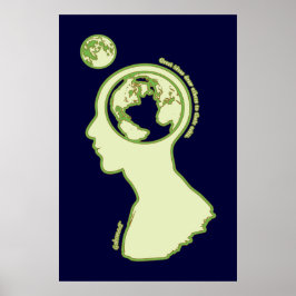 Póster Pensamientos en órbita