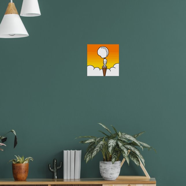 Póster Pensamientos en vacío y soledad. (Salón 1)