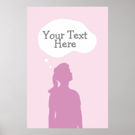 Póster Pensamientos femeninos