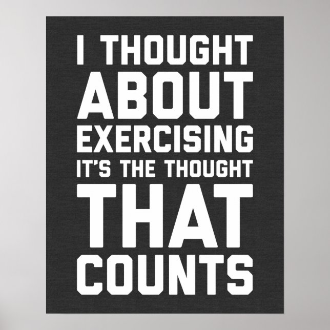 Póster Pensamos En Ejercer Cita Divertida (Frente)