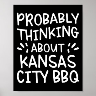 Póster Pensando en Kansas City Bbq
