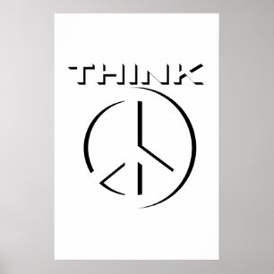 Póster "PENSAR" 24x36 Poster (Paz)