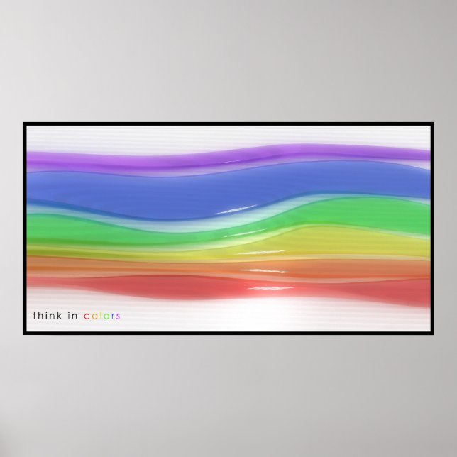 Póster Pensar en colores (Frente)