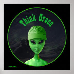 Póster Pensar en el ET verde