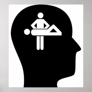 Póster Pensar en el masaje