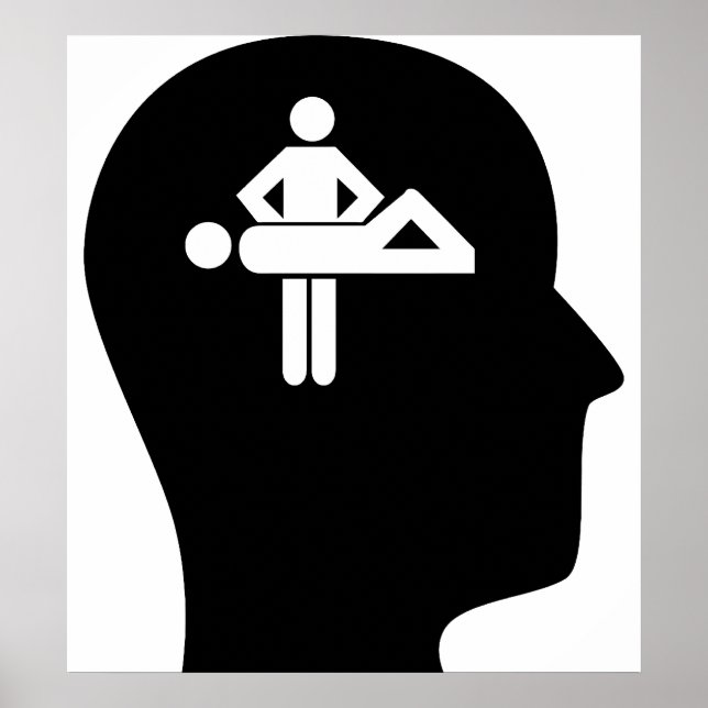 Póster Pensar en el masaje (Frente)