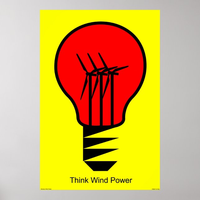 Póster Pensar en la energía eólica (Frente)