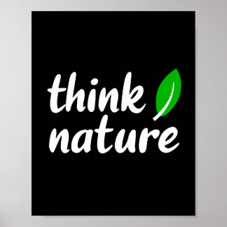 Póster Pensar en la naturaleza