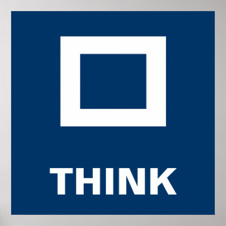 Póster Pensar fuera de la caja