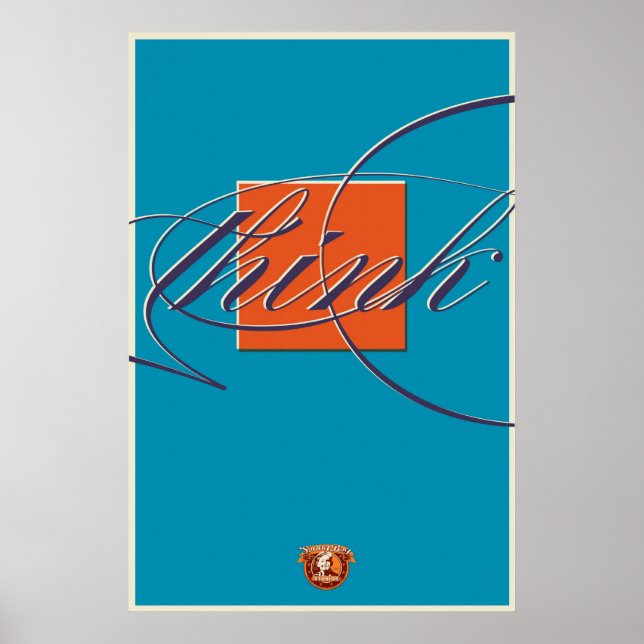 Póster Pensar fuera de la caja -Imprimir (Frente)