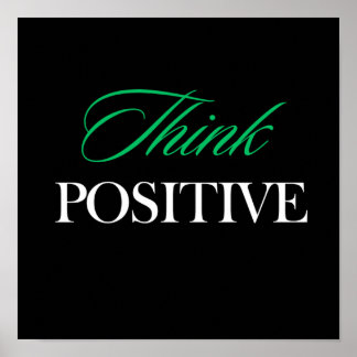 Póster Pensar positivo