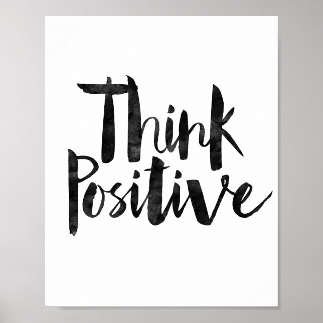 Póster Pensar positivo (Frente)