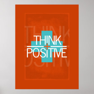 Póster Pensar positivo