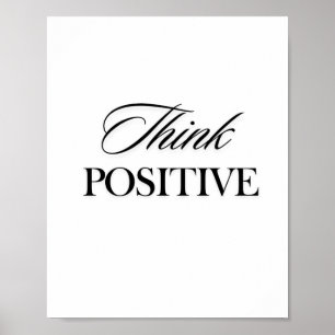 Póster Pensar positivo