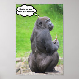 Póster Pensé que estabas destinado a ser inteligente.