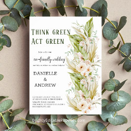 Póster Pensemos en el Poster de Bodas ecológicos de Green