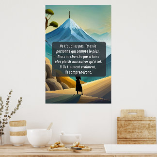 Póster Penses à toi et ne t'oublie pas