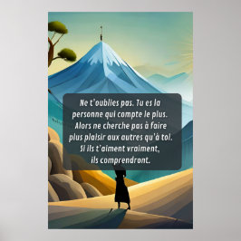 Póster Penses à toi et ne t'oublie pas