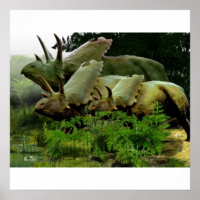 Póster Pentaceratops de Nuevo México (Frente)