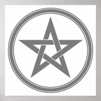 Póster Pentáculo gris