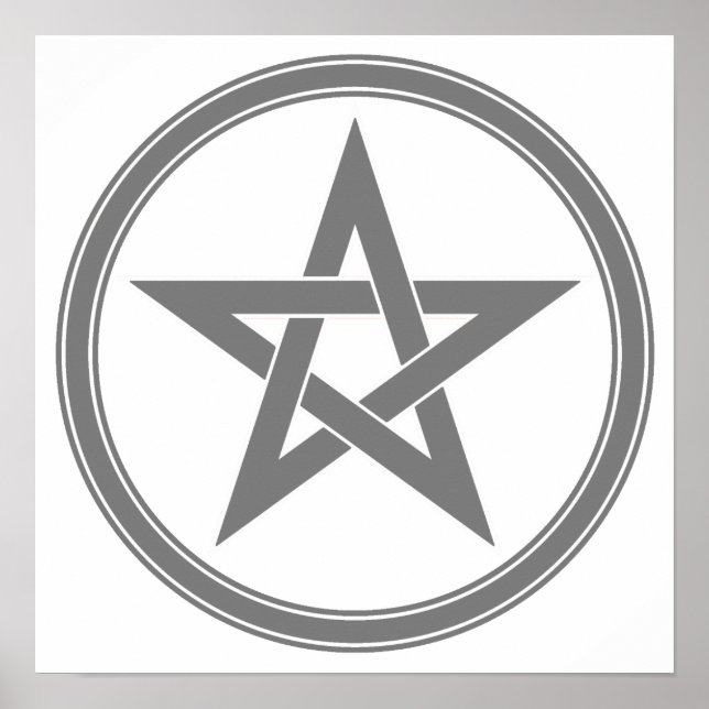 Póster Pentáculo gris (Frente)