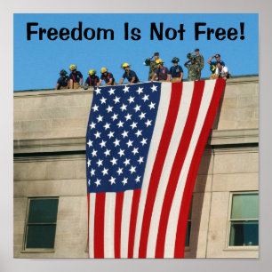 Póster Pentágono 9 11 Bandera