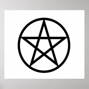 Póster Pentagram erguido